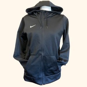 Nike Dri-Fit Slim Fit Black Zipper Hoodie- Size M